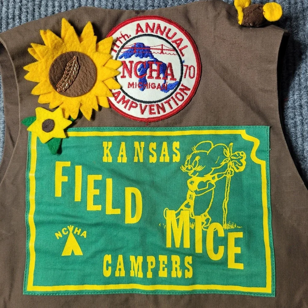 NCHA National Campers & Hikers Association 70's‎ Kids Vest Vintage